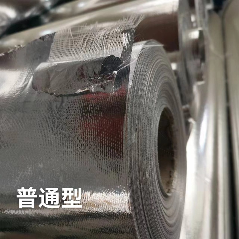 现货批发防晒阻燃铝箔布 方格夹筋铝箔布 汽车内饰件网格铝箔布|undefined