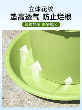 ✅✅花盆托盘底座接水盘圆底托花盘底塑料加厚盆栽花盆托垫底透气