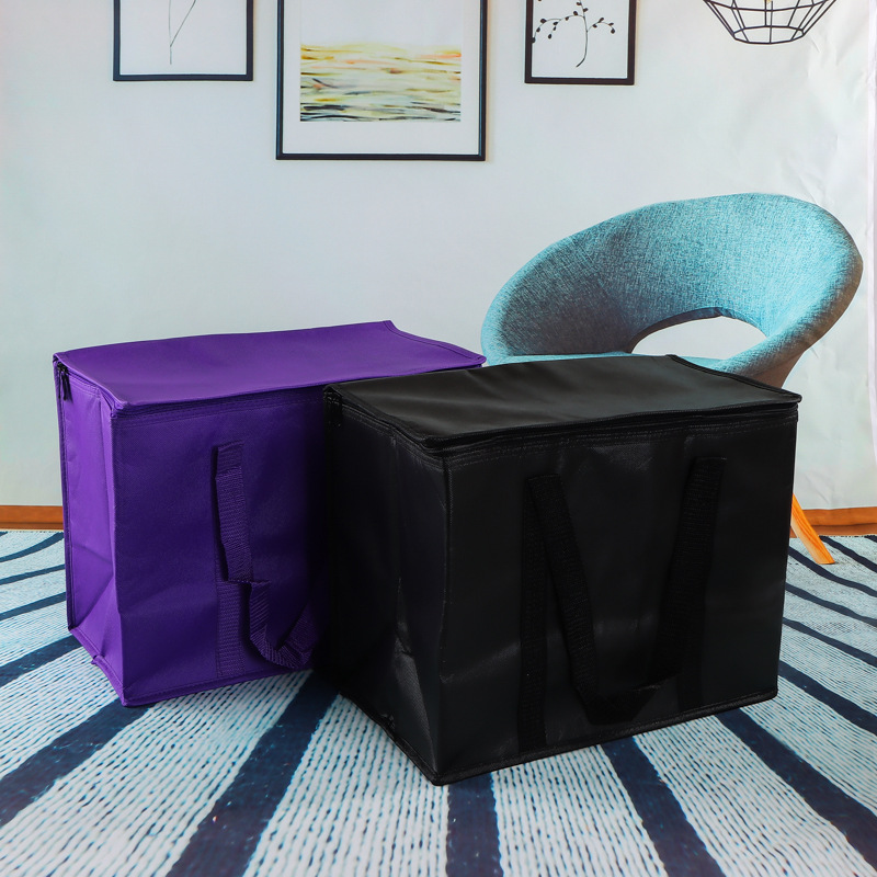 现货覆膜无纺布铝箔保温袋加厚饮料外卖保温包户外便携野餐包定制