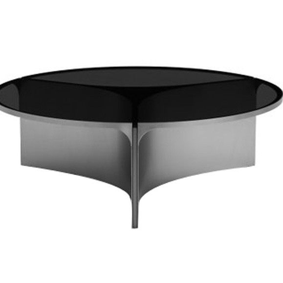 단면 테이블 60*32CM [회색유리]