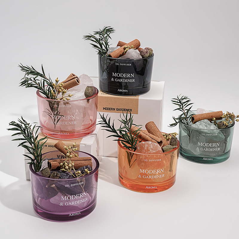 Diffusing Stone Aromatherapy Set Indoor Long-Lasting Household Crystal Essential Oil Aromatherapy Stone Bedroom Girls Room Gift