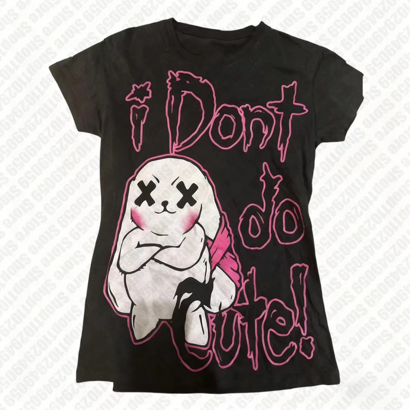 2026 Teenage Girls Baby T-Shirt Y2K Style Women's Short Top 90S Retro Clothing Gothic K-Pop 2026 Teenage Girls Baby T-Shirt Y2K Style Women's Short Top 90S Retro Clothing Gothic K-Pop