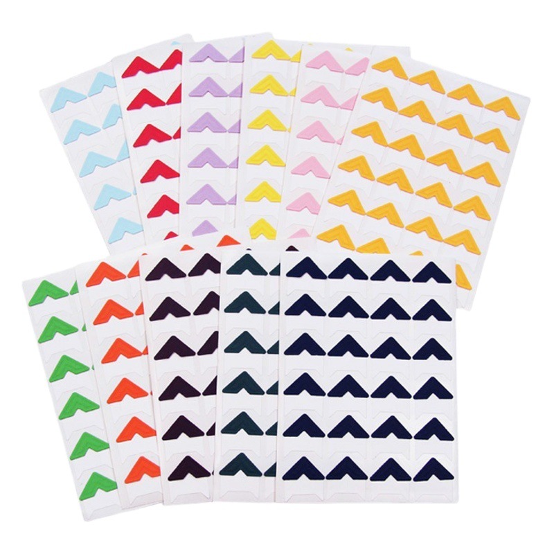 Fábrica directa foto esquina pegatinas hacer pasta DIY álbum accesorios 24 unidades papel Kraft papel esquina pegatinas 4G