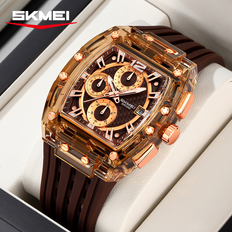 Momento de comercio exterior transfronterizo tres ojos seis agujas reloj multifuncional deportivo ocio reloj de cuarzo impermeable relojes de hombre al por mayor