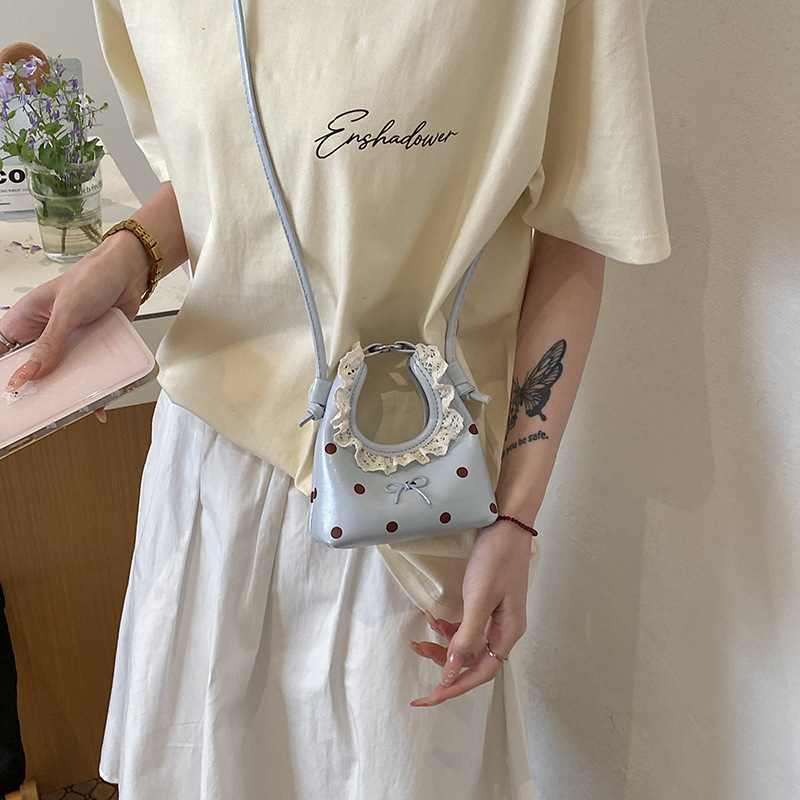 Bolsa de mano coreana para bebés, dulce encaje de encaje, mochila para niñas, nuevos accesorios para niños.