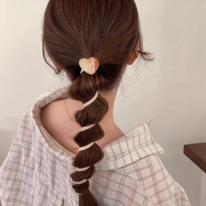 Японская волосная штучка (Hair Rope), элегантная хвостик с декоративным сердечком/бабочкой, легкий 22 г