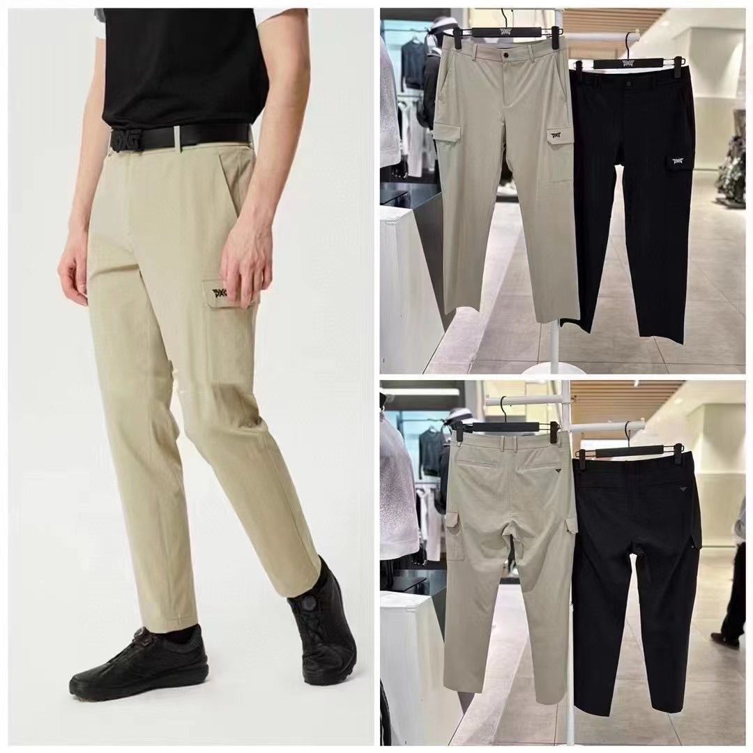Spring and Summer New Men's Golf Cargo Pants, Thin, Fashionable, Versatile, Slim, Sporty, Casual, Breathable