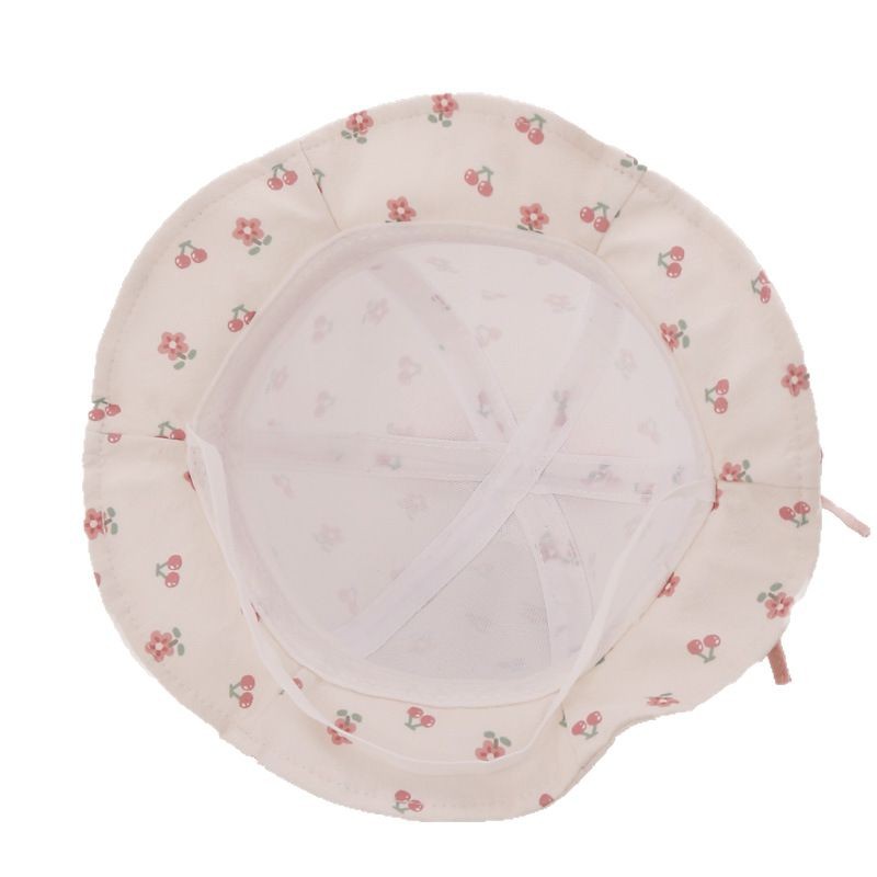 Sombrero de bebé de primavera y otoño delgado dulce arco sombrero de pescador para niñas mes pequeño sombrero ajustable de verano