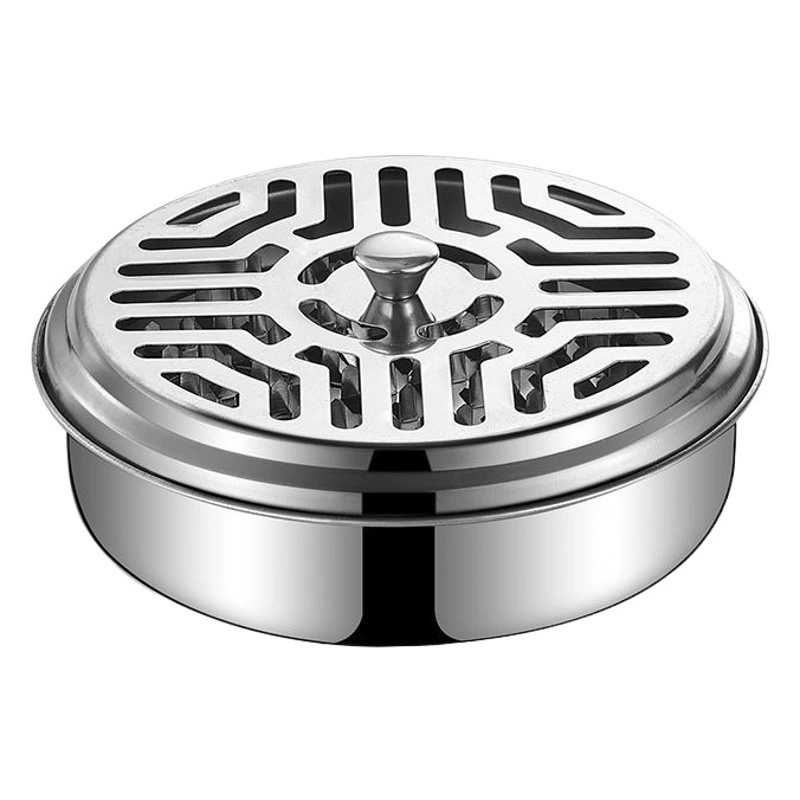 Лоток для благовоний от комаров Портативный Открытый Ароматерапия Сандаловый держатель лотка Огнестойкий комаров благовония Плита Полка Бытовая нержавеющая сталь Москитная коробка для благовоний