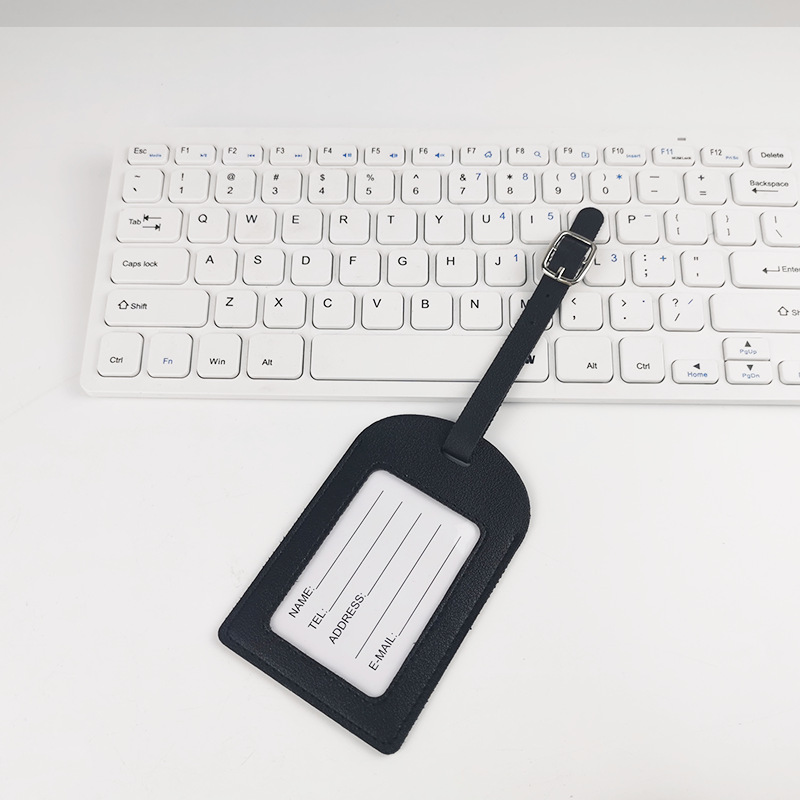 En stock al por mayor multi-Cubierta de la tarjeta de embarque de cuero de imitación de PU de color puede ser logotipo personalizado con correa de cordón Etiqueta de equipaje de papel de tarjeta