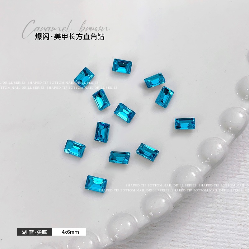 湖藍4x6mm 單顆