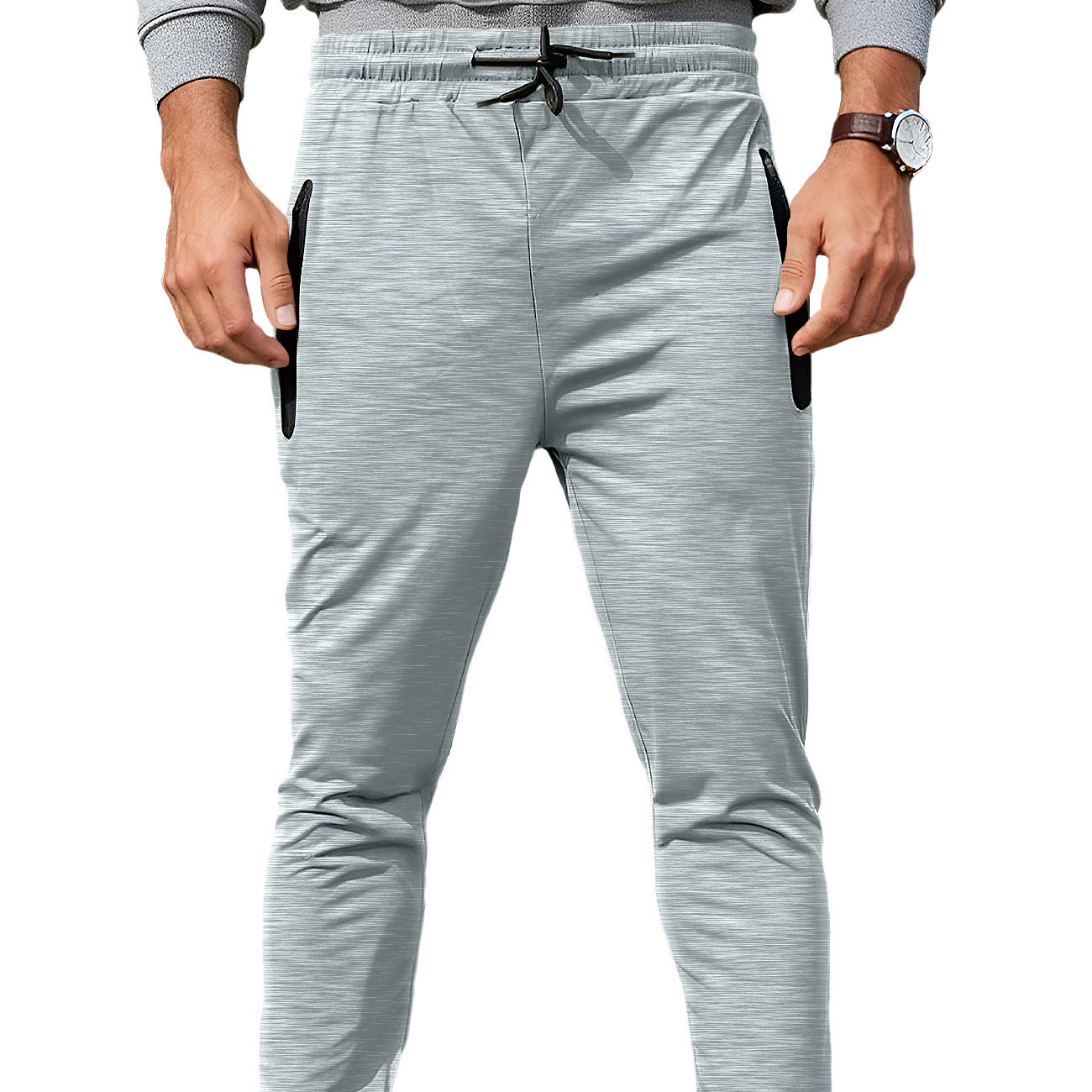 Nuevos pantalones de fitness de hombre transfronterizos europeos y estadounidenses primavera y verano pantalones deportivos de carreras casuales musculares doctor al por mayor