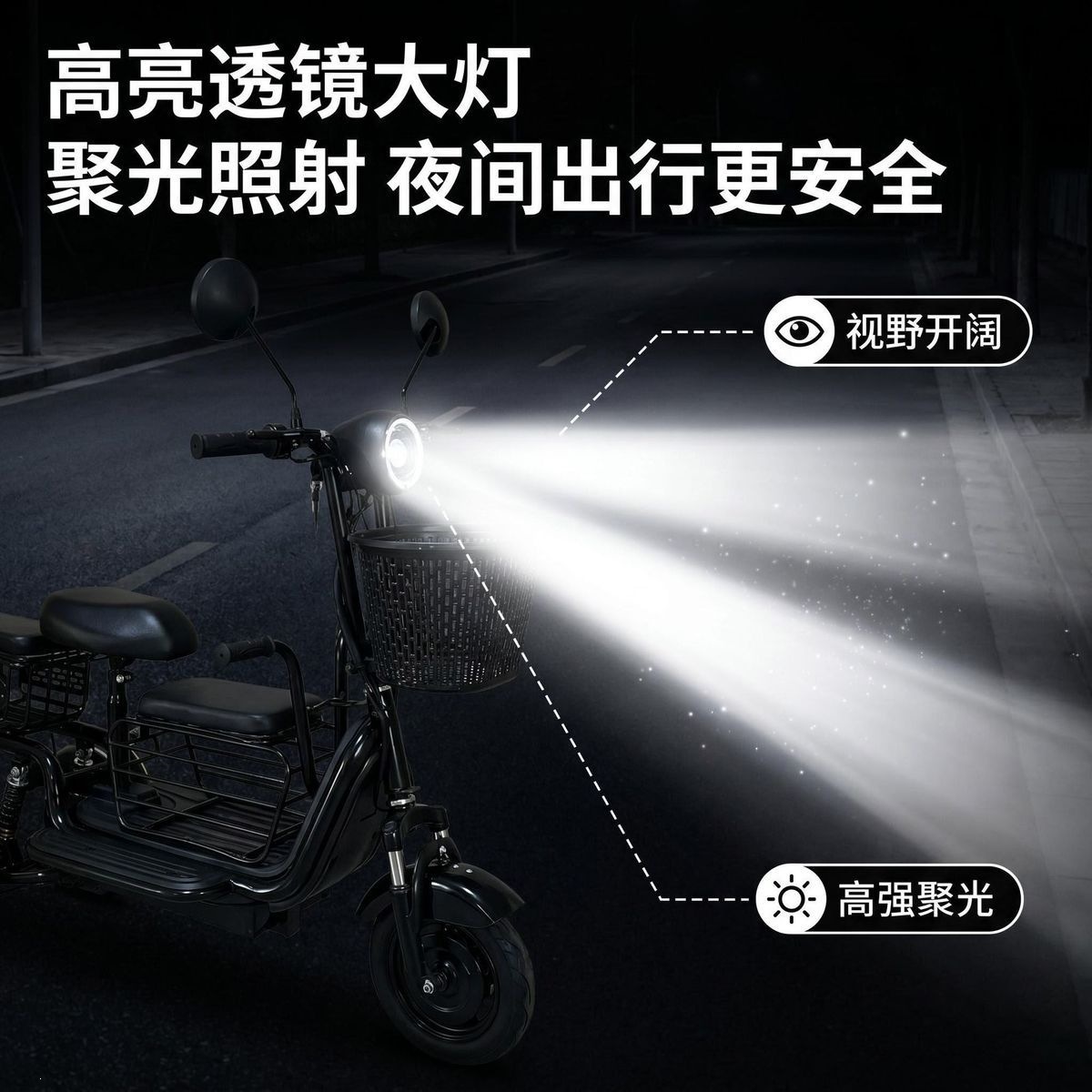 Lightweight foldable electric tricycle suitable for home shopping, elderly transportation, and picking up and dropping off children
