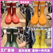 韩国亲子雨鞋女款时尚雨靴中筒防水轻便亲子水鞋新款水靴防滑胶鞋