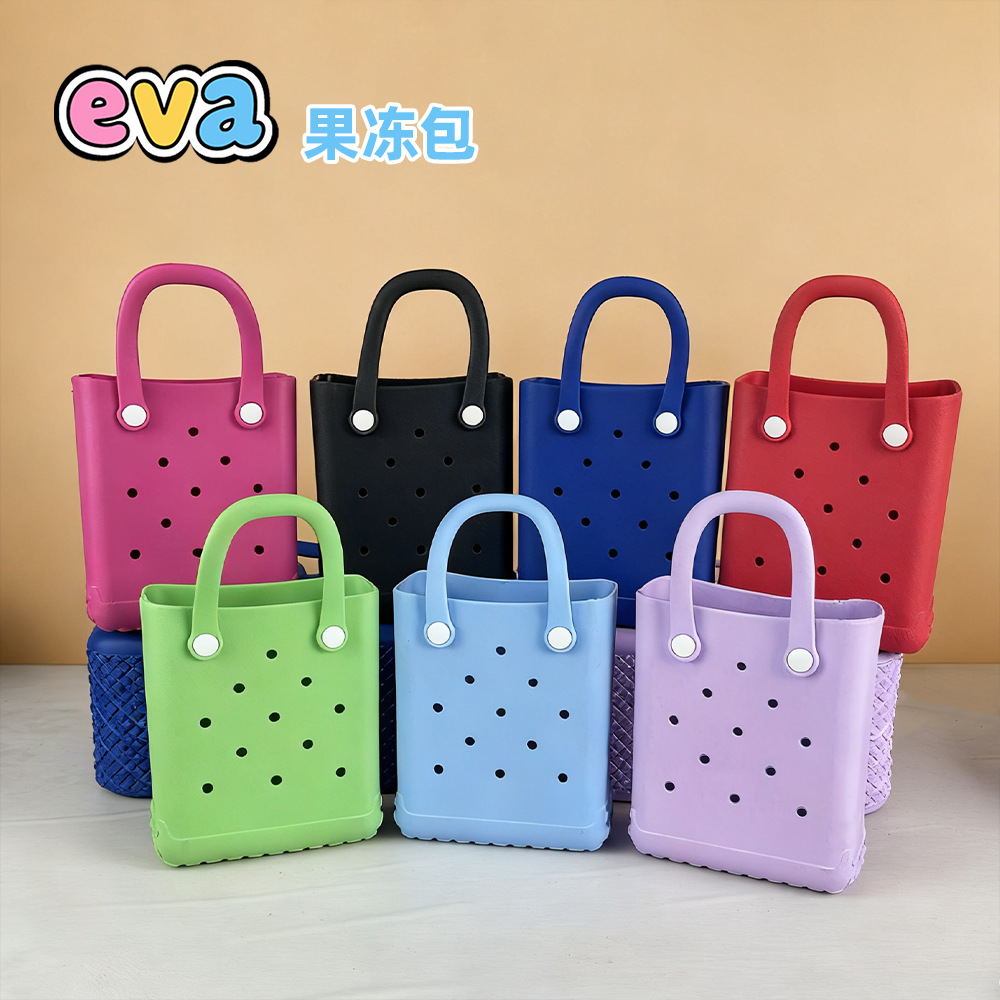 New Ins-Style Eva Hole Bag, DIY Jewelry Handbag, Beach Bag, Korean-Style Mini Portable Handbag