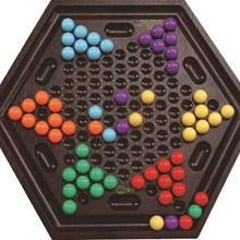 跳棋 木制抽屉古典台式中国跳棋 亚马逊畅销品