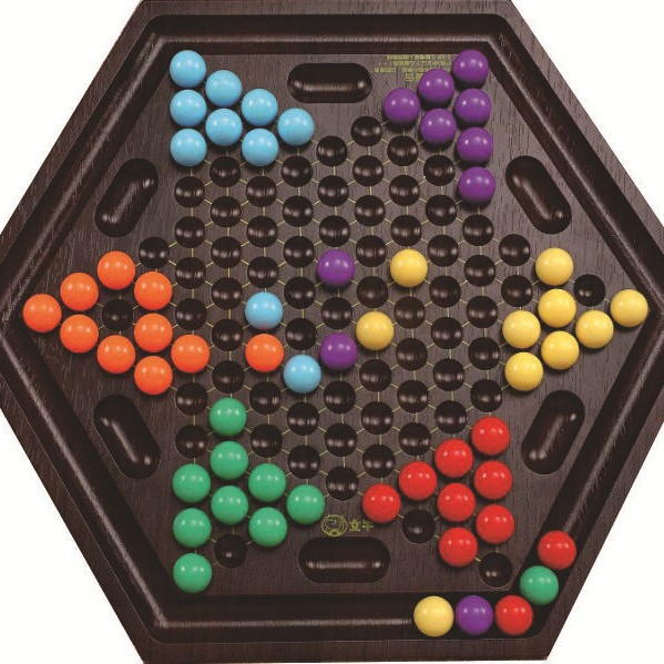 跳棋 木制抽屉古典台式中国跳棋 亚马逊畅销品