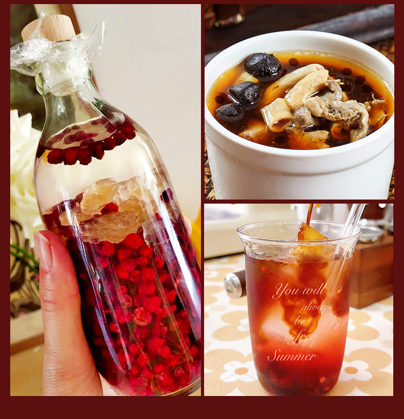 Dried Schisandra Berry Wu Wei Zi 100g Bottle Northeast China Herbal Tea Ingredient specifications