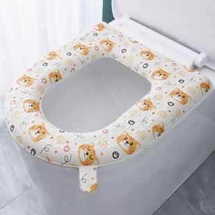 Waterproof Printed Toilet Cushion Four Seasons Universal Household EVA Silicone Foam Washable Toilet Toilet Toilet Cover