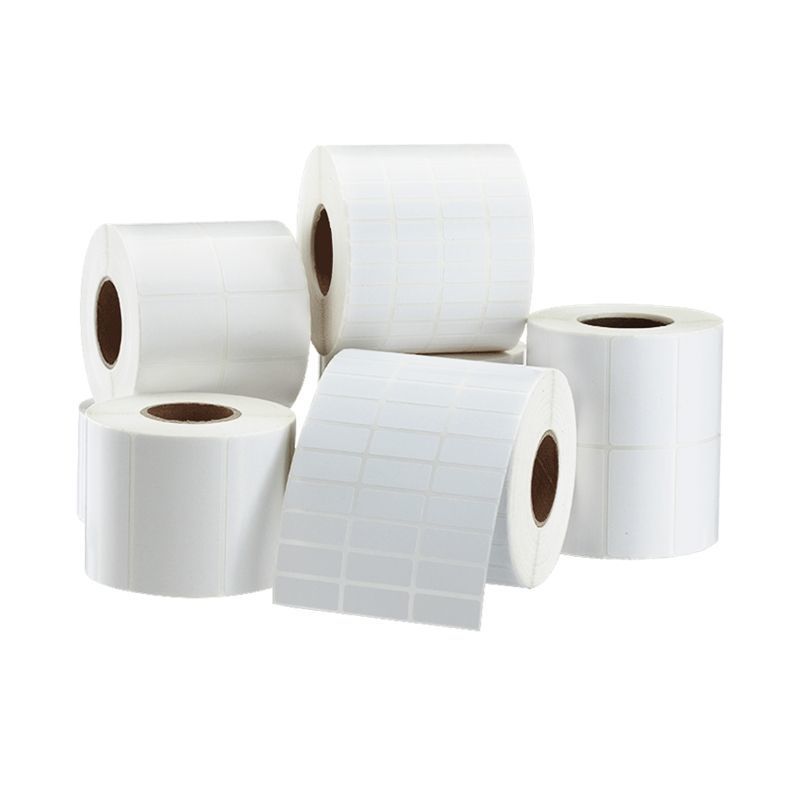 优质 加粘铜版不干胶50*45*35*30*25*20*15*10货号标签条码打印纸