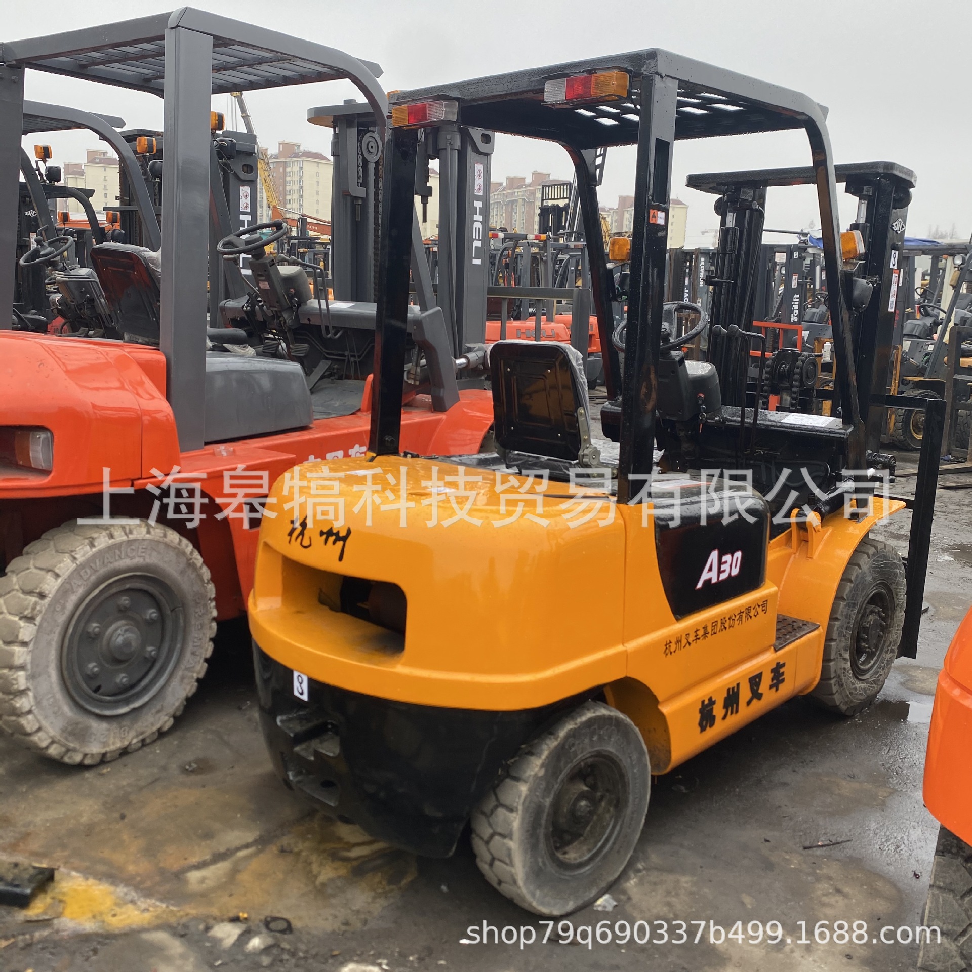 杭州叉车3吨A30 柴油叉车轮胎 二手车配件出口 叉车电动