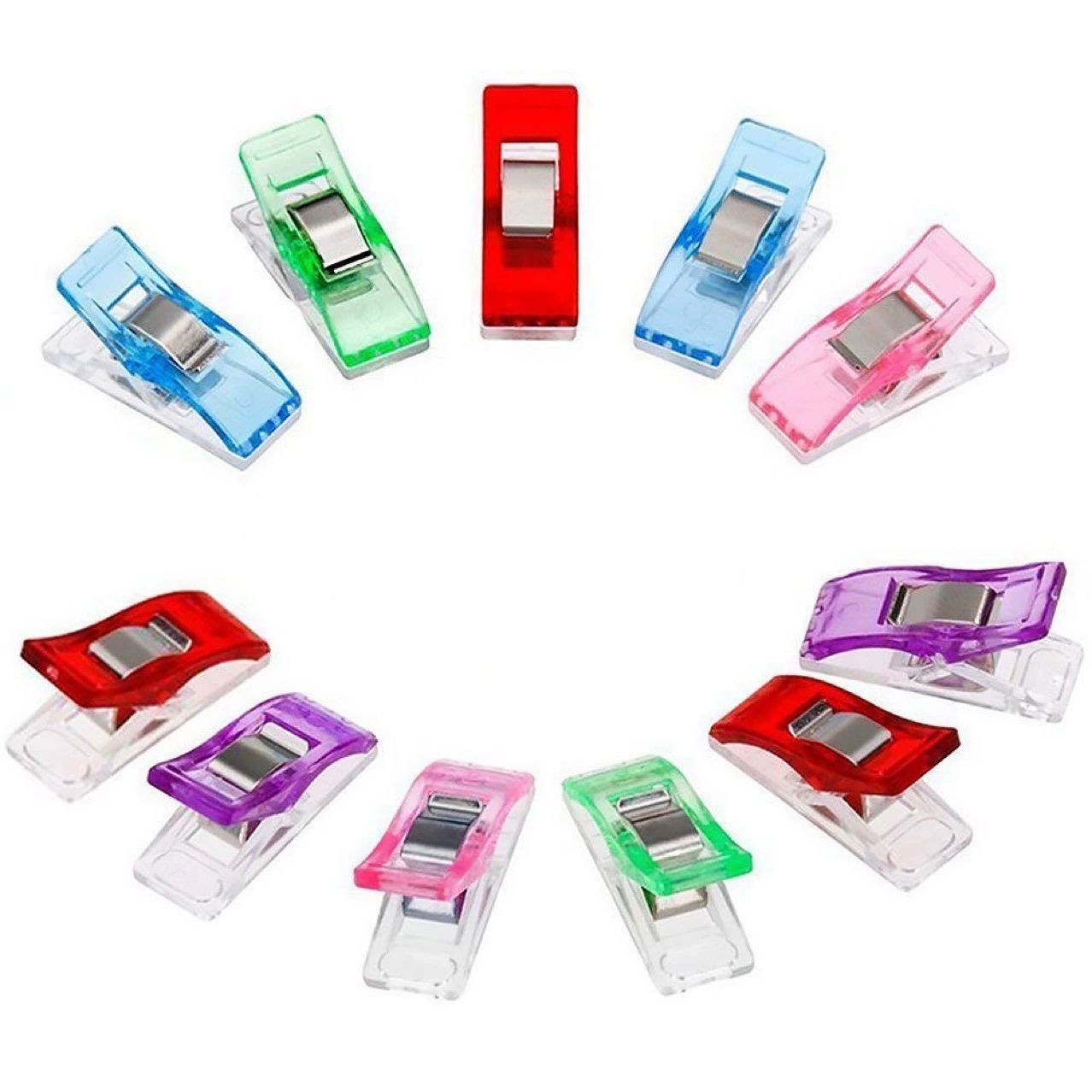 Цвет боковой зажим Лоскутная Пряжка швейный Зажим пластиковый зажим топор зажим прозрачный фиксированный пластиковый инструмент для позиционирования
