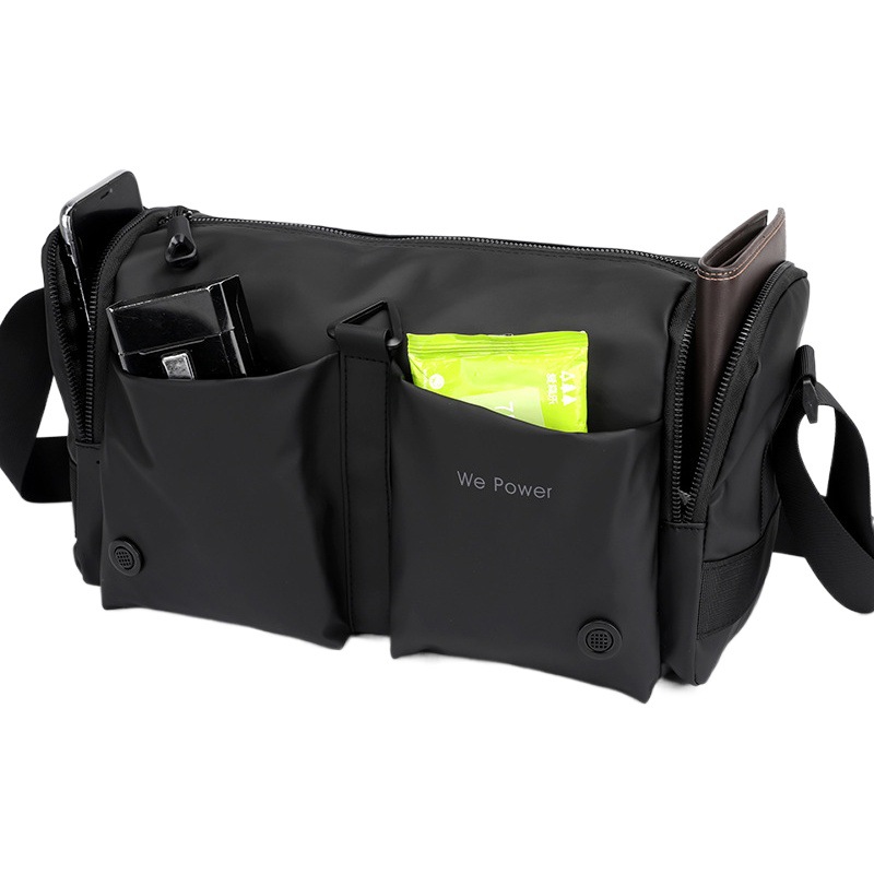 Wepower nueva marca de moda hombro bolsa de mensajero de los hombres casual espalda hombro bolsa de montar funcional bolsa de mensajero