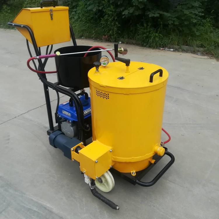 Máquina de reparación de grietas de suelo especial para carreteras municipales, máquina de vertido de asfalto empujada a mano, dispositivo de reparación de costura de ahorro de material a temperatura constante
