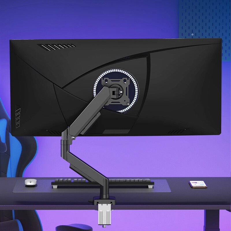 Monitor Stand Air Pressure Cantilever Dual-Screen Liftable and Rotating Computer Stand Robotic Arm Base Desktop Without Drilling