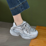 以一 Модная универсальная спортивная обувь на платформе для отдыха, в корейском стиле