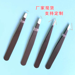 正口眉夾不鏽鋼斜口 眉毛夾 96黑色眉夾 拔毛鑷子修眉鉗 美妝工具