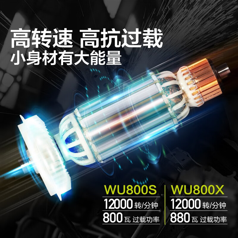 WIX afiladora angular WU800X de alta potencia, corte, pulido, pulido, molino de mano ranurado, herramientas eléctricas genuinas W