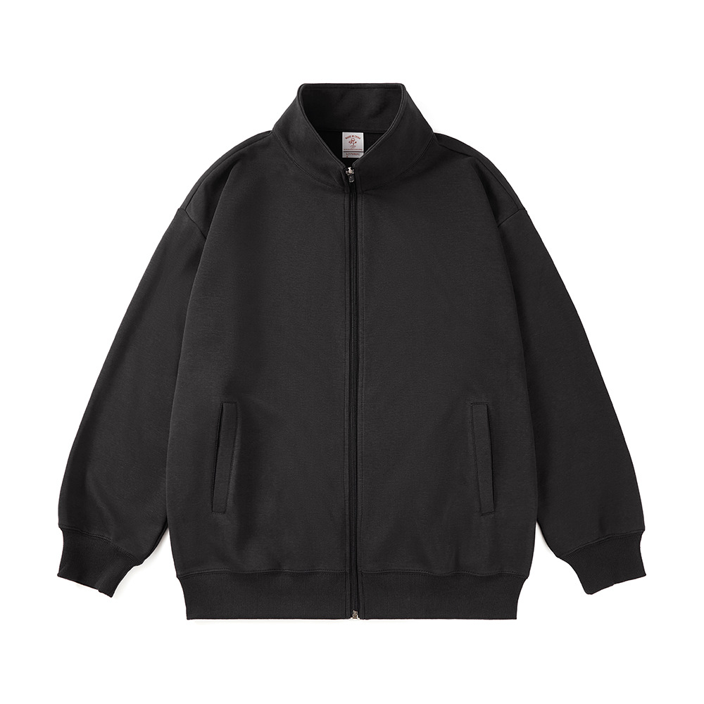 300g Cardigan suéter marca de moda personalizada ropa de hombre hoodie chaqueta americana logotipo impreso chaqueta de hombre ropa de grupo de otoño image 7