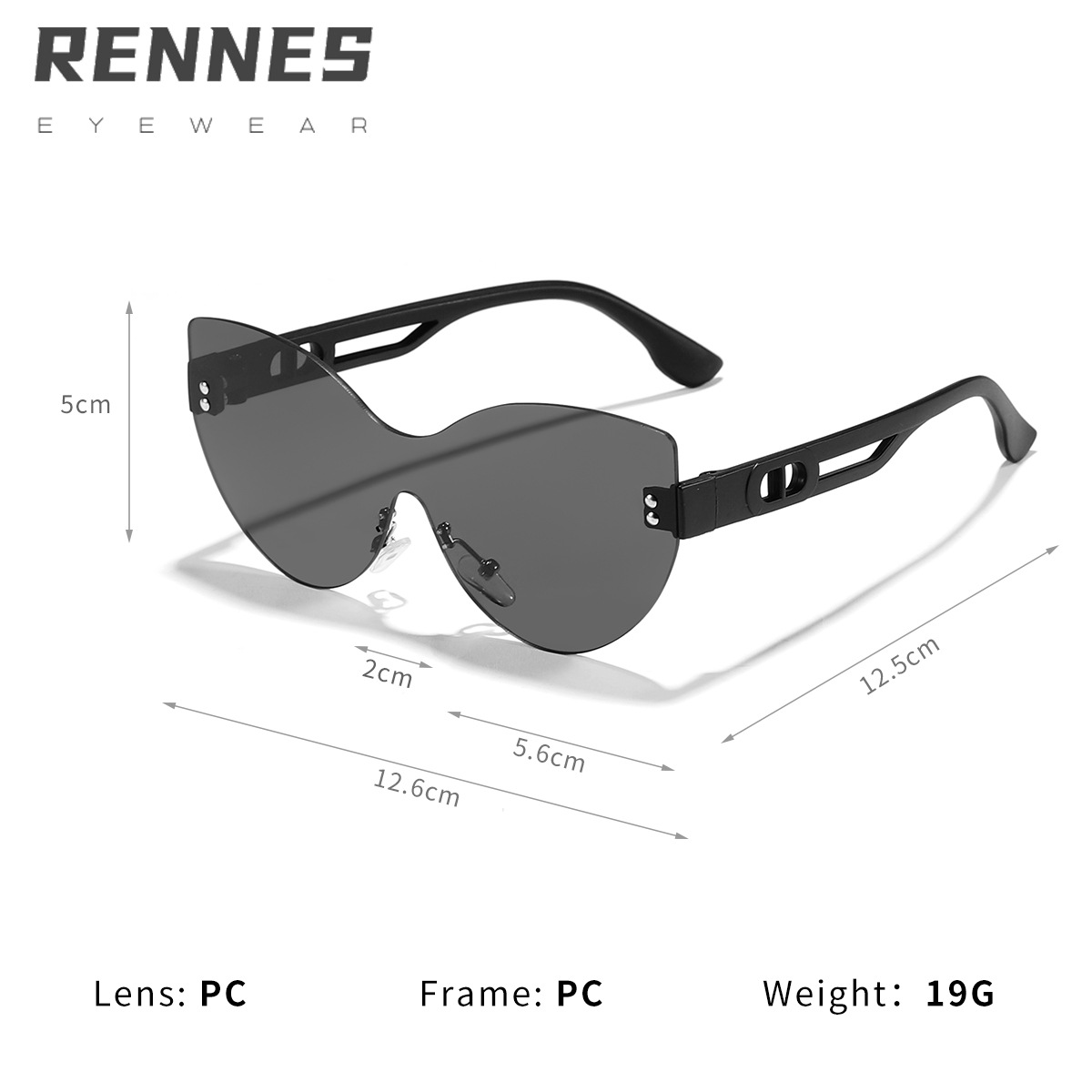 2024 nueva película marina para niños, película sin marco, uso de viajes, gafas de sol, gafas de moda de mariposa personalizadas