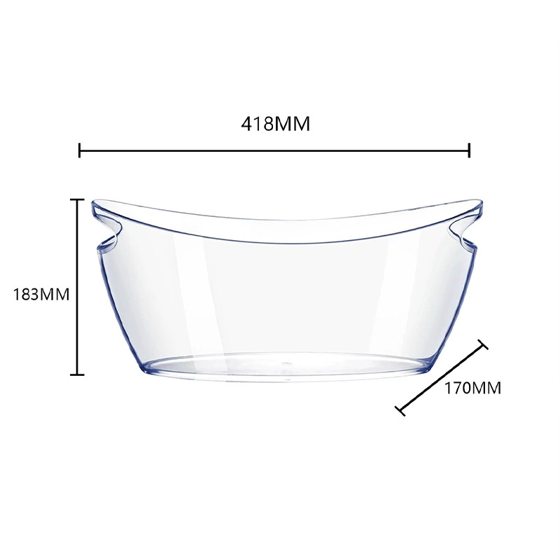 Ice, plastic ice bucket, pen for home use