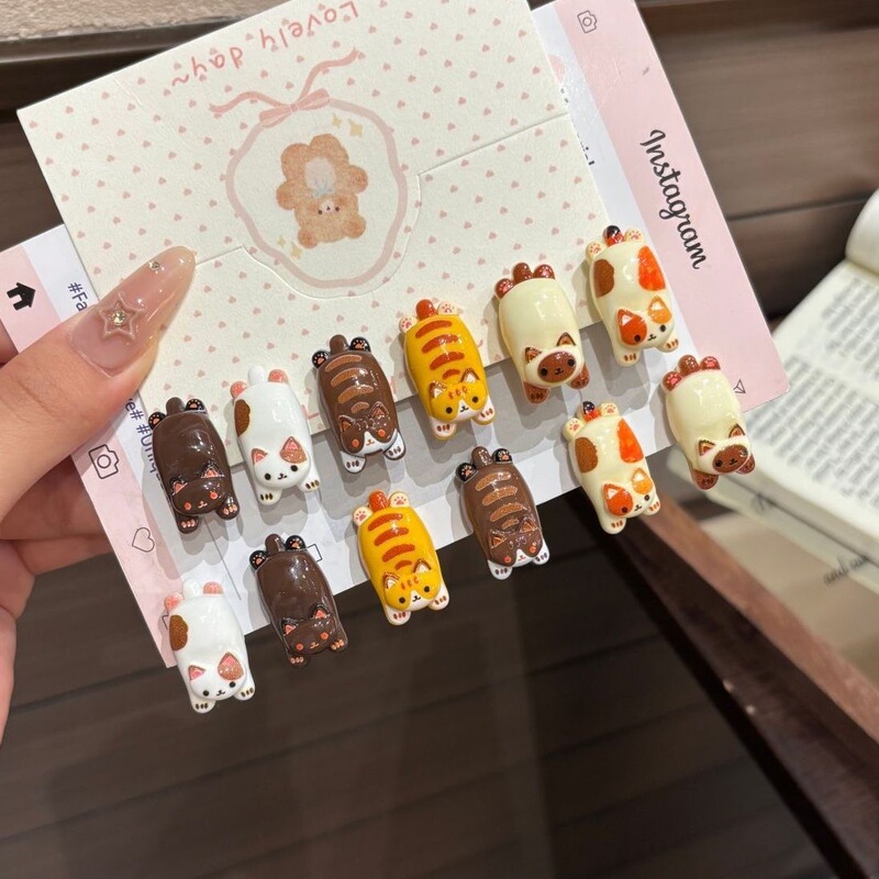 Super cute cartoon cat mini duckbill clip, sweet and girly, perfect for securing bangs and side hair, a trendy Instagram-style hair clip