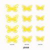 Cross -border Amazon 12PCS color 3D three -dimensional hollow butterfly artist home wall decoration background wall stickers