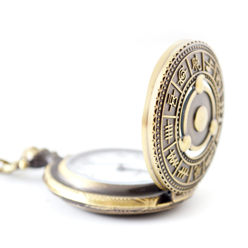 Hot selling quartz pocket watch wholesale medium size Naruto retro pocket watch unisex cartoon quartz pocket watch