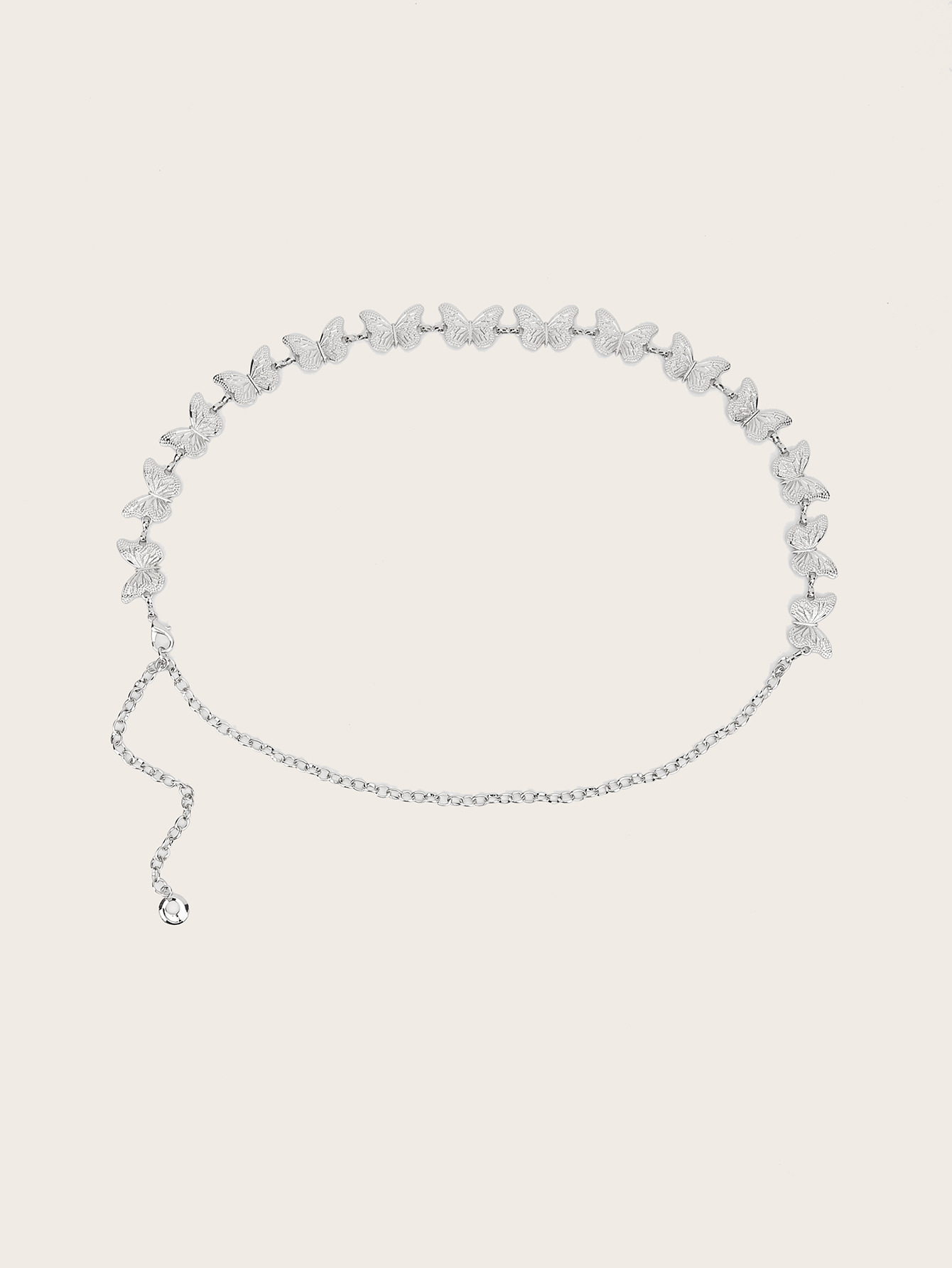 90g Weight Waist Chain Classification 1 Piece Quantity Casual, Daily, Shopping Occasion Metal Material Butterfly Pattern Women's Gender IG Style Style Gold, Silver Color Wholesale Jewelry IG Style Butterfly Metal Waist Chain 4