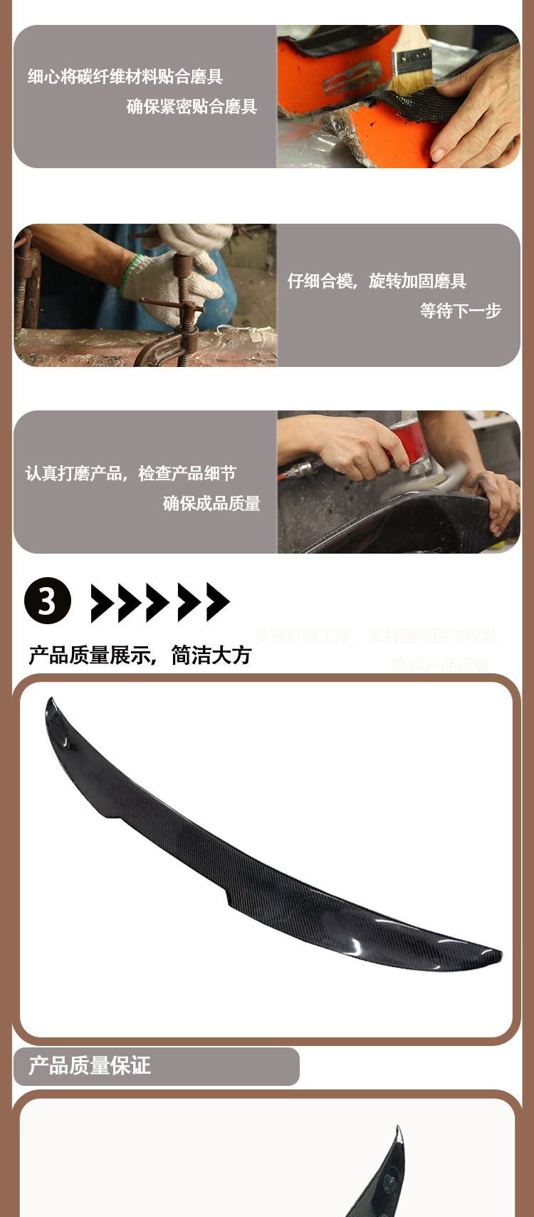 BMW X6 G06 AC carbon fiber tail wing wing rear spoiler for 2020-IN
