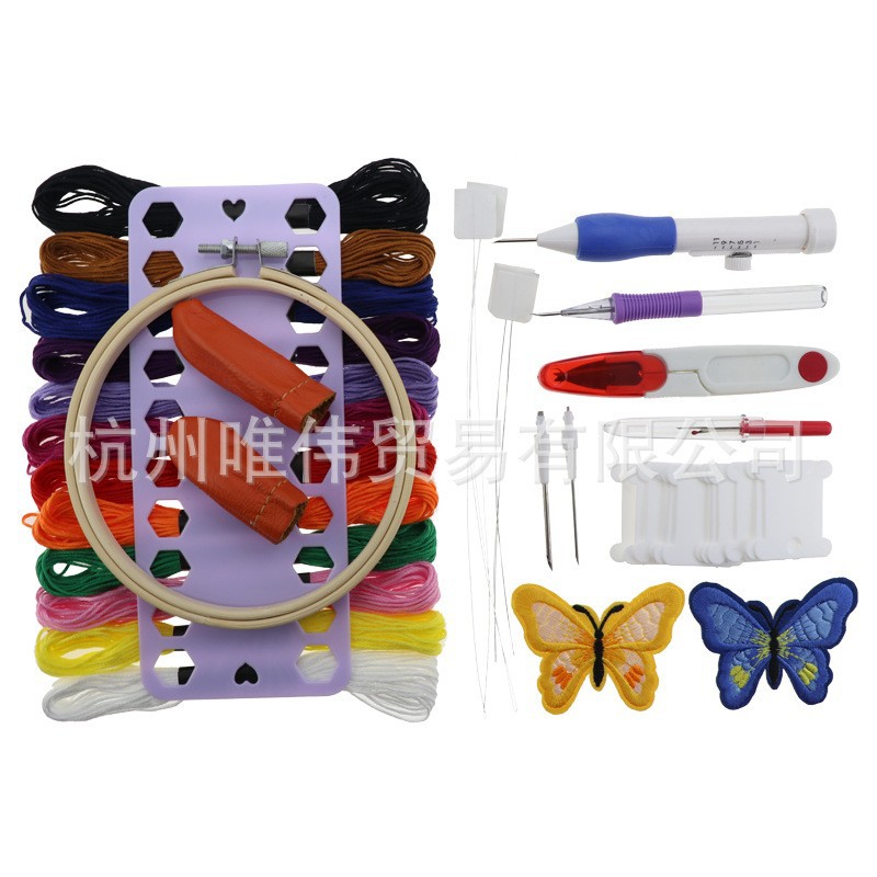 DMC hilo de punto de cruz tablero de bobinado 50 colores 100 colores traje 8 M hilo de bordado de algodón ecológico de 6 hilos 12 tarjetas de hilo al por mayor