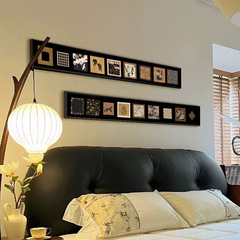 百聯法式復古中古南洋風極窄長條客廳裝飾畫臥室掛畫床頭主臥房間