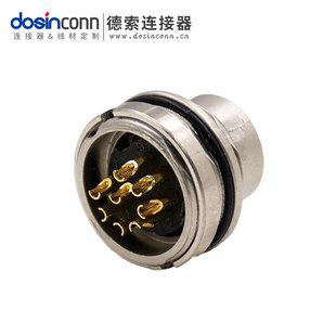 M16 front panel head plate end socket A buckle male straight front lock plate wiring welding sensor connector