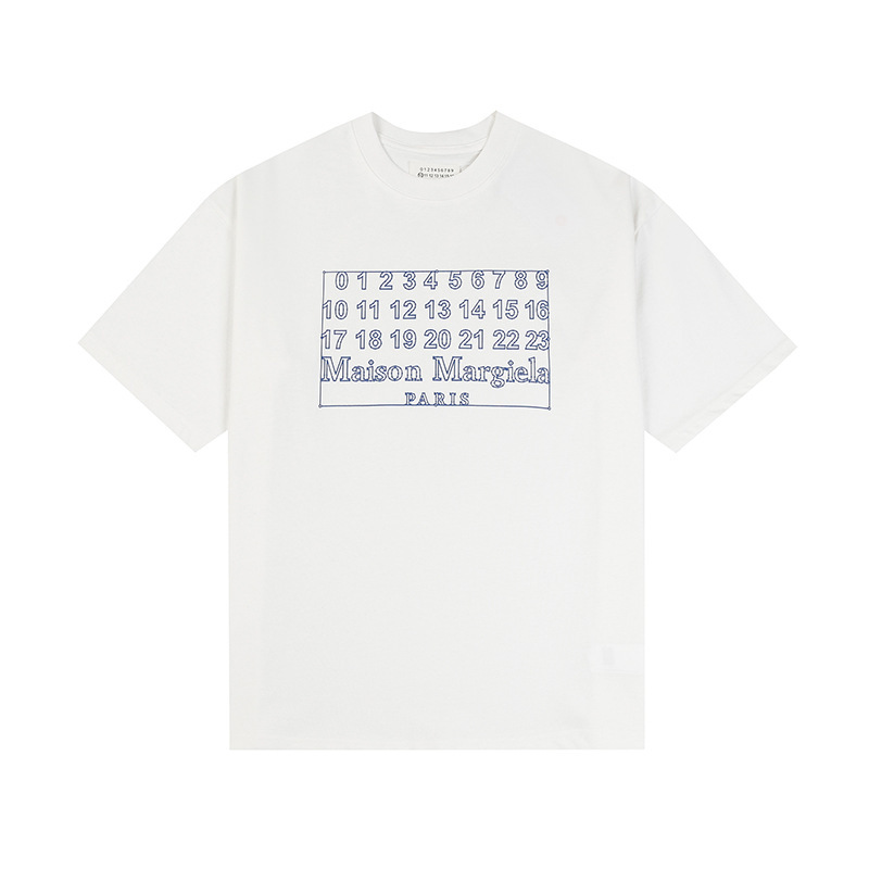 24SS 新デジタルパターンラウンドネックメンズとレディースのトレンディな半袖コットンカジュアル T シャツシリーズ|undefined