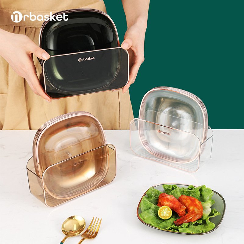 Light Luxury Bone Spit Plate Household with Base Desktop Waste Tray New Food Grade Snack Fruit Plate Bone Spit Plate