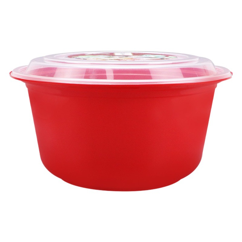 Caja de almuerzo desechable para llevar cuenca redonda grande 3000 cuenca redonda cangrejos de río pescado en escabeche olla caliente Maocai olla caliente picante caja de embalaje