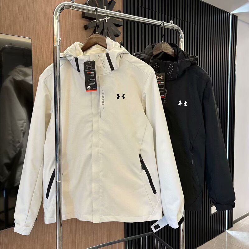 アンマ春秋突撃服男女新型UA防風防水三合一カップル保温ジャケット登山コート|undefined
