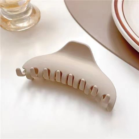 Corea del Sur leche marrón horquilla updo clip de pelo de alto grado temperamento helado clip de pelo espalda Cabeza tiburón clip de la joyería horquilla