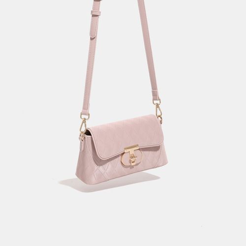 High-end light luxury texture rhombus armpit bag for women 2024 spring and summer new baguette bag niche versatile single shoulder crossbody bag
