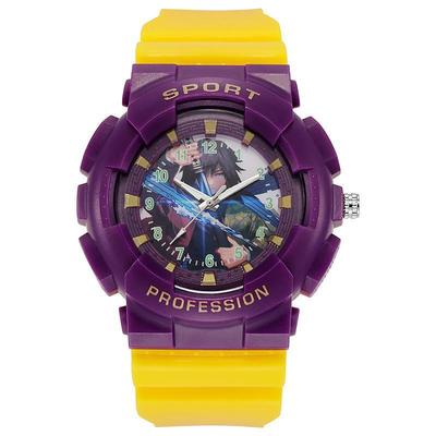 海賊王路飛運動指針石英手表時尚電子兒童手表防水戶外拼色表批發